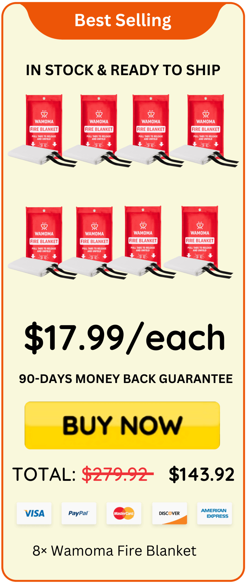 Wamoma Fire Blanket offer price 